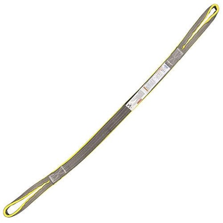 Hsi Nylon Sling, Reverse Eye Type 6, One Ply, 4 in Web Width, 4 ft Length, 7,700 lb Vertical Capacity RE1-804-04